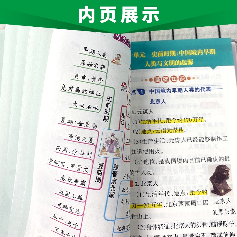 [2024]地理生物 初中通用 [正版]图解速记小四门初中历史知识点汇总随身记手册生物理化学语文数学英语政治地理初一二三