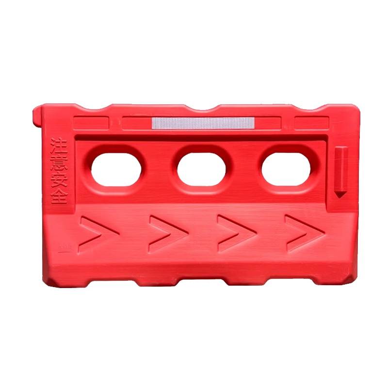 臻远ZY5072420三孔水马注水吹塑隔离板隔离墩护栏围挡 水马红色1450*280*800