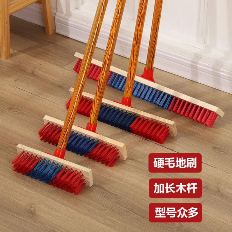 礼千初 地刷长柄地板刷硬毛刷 白色毛塑料头(硬毛)30cm高清大图