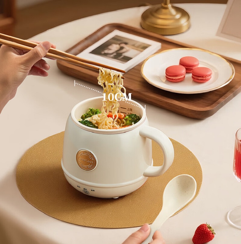 乐扣乐扣(LOCK&LOCK)养生杯烧水杯 电煮杯电热水杯加热水杯迷你养生壶热多功能电煮杯EJC3125白色高清大图