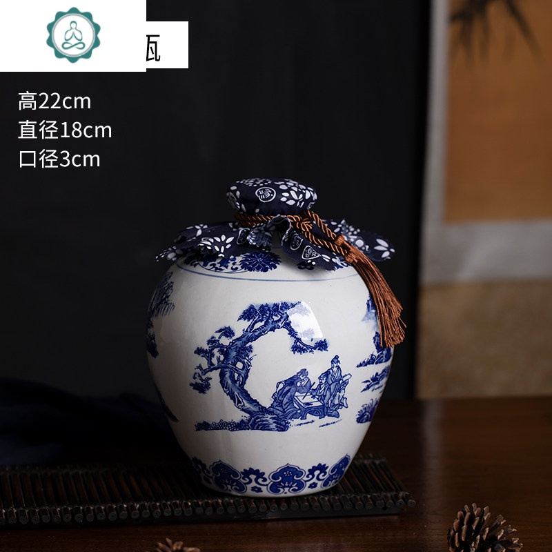 陶瓷酒瓶白酒瓶空酒瓶密封酒坛古风1235一斤装家用小酒壶坛子封后5斤