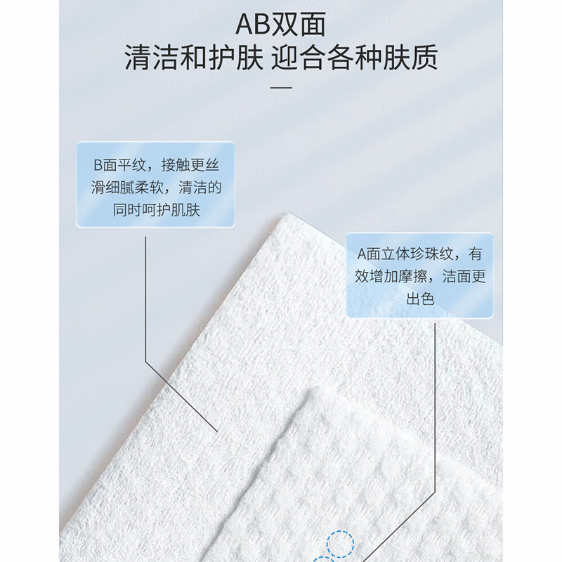 蓝漂 干湿两用洁面巾230g卷 MC-8971高清大图