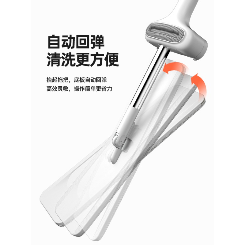 免手洗平板拖把家用懒人干湿吸水拖地一拖两用墩布地拖布净高清大图