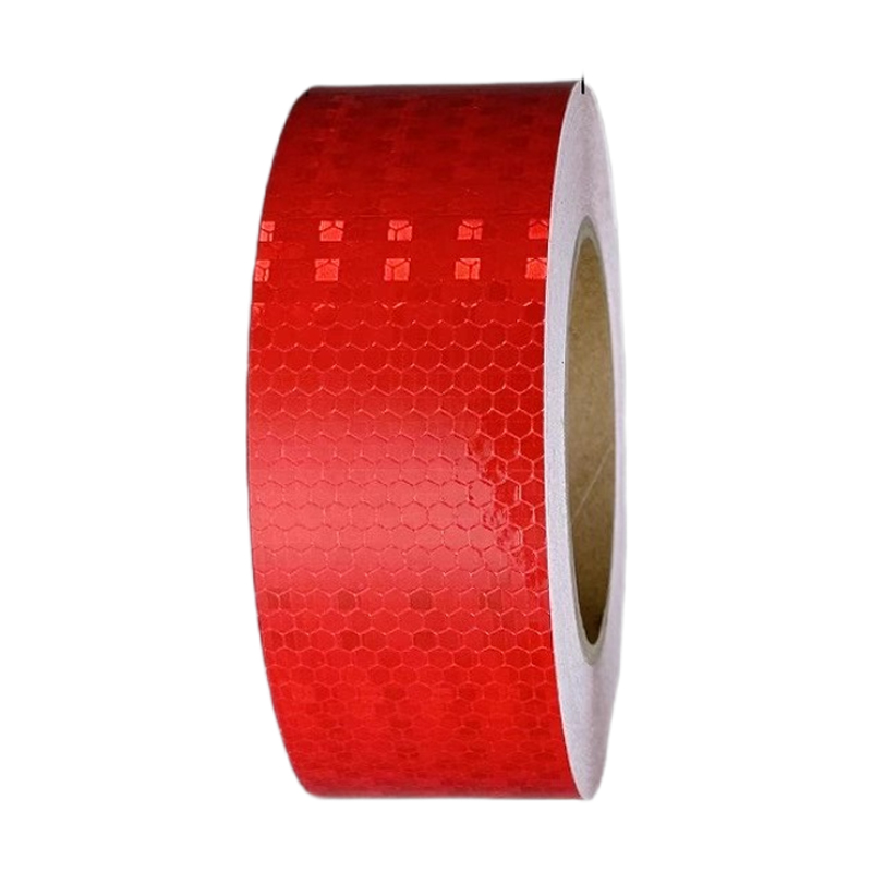 途务 反光警示胶带 红色晶格5cm*25m 卷高清大图