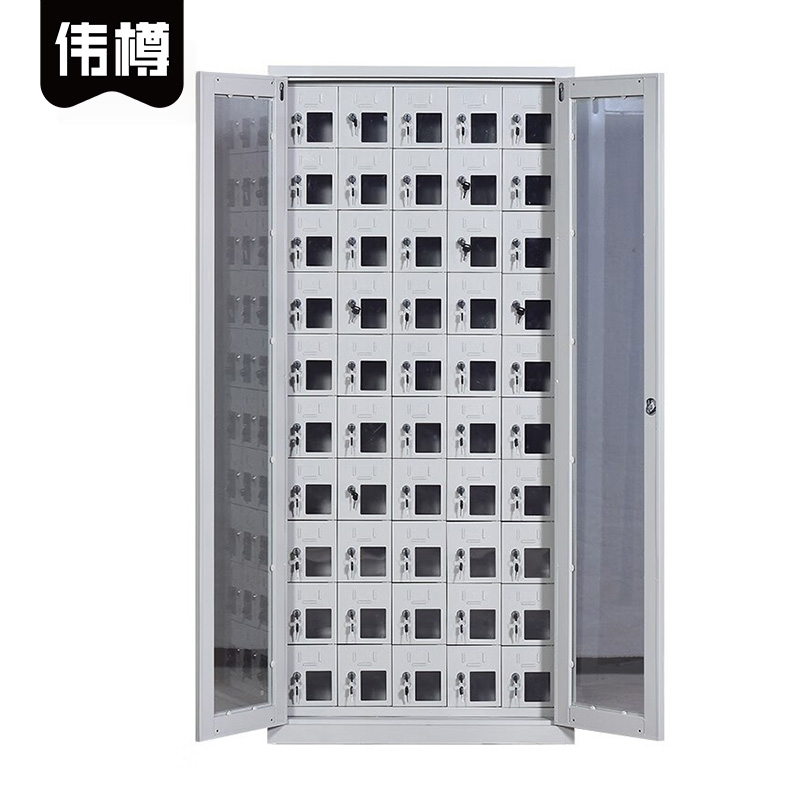 伟樽外玻手机存放柜50门814*300*1800mm台高清大图