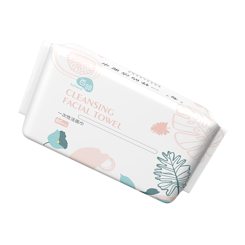 苏宁宜品 x百邻一次性棉柔巾80抽袋装*3包高清大图