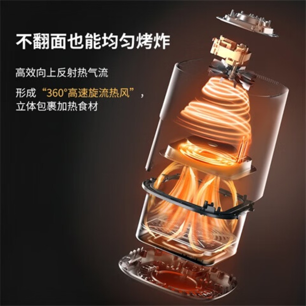 夏普(SHARP) 8升大容量防烫手把电烤炉 空气炸锅KF-AF-E80VK-W高清大图