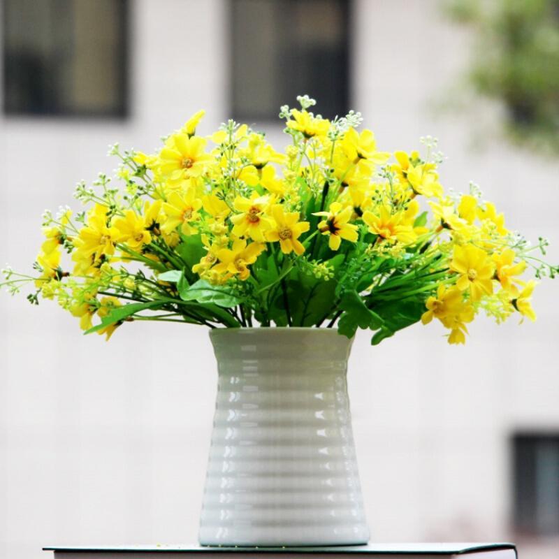 现代家装饰品花瓶仿真花假花盆景客厅餐桌花艺清新小摆件盆栽创意