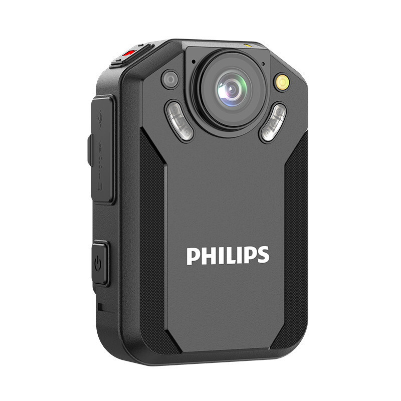 飞利浦 PHILIPS VTR-8202随身执法记录仪 2.5K高清红外夜视微型迷你摄影机 便携执法仪 WIFI手机互联