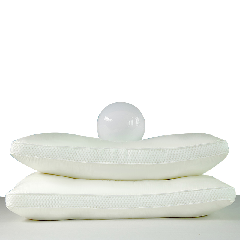 采馨 天丝可水洗枕芯纤维枕单人枕头护颈枕48cm*74cm/只高清大图