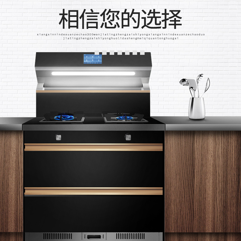 欧尼尔(OUNIER)LX7-1系列 商用集成灶解决方案 液化气
