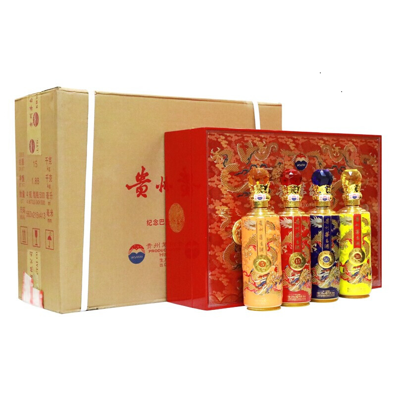 贵州茅台 巴拿马百年金奖 珍藏版套装 53度 500ml*4瓶 酱香型白酒高清大图