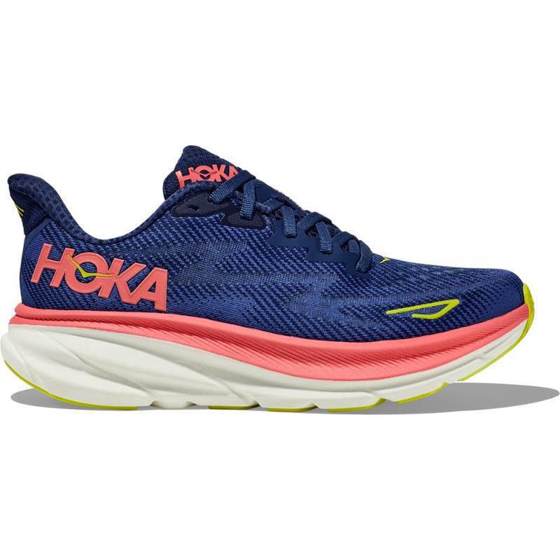 Hoka OneOne女士轻盈缓震跑步鞋舒适透气设计适合日常跑步 EVENING_SKY/CORAL 42.5