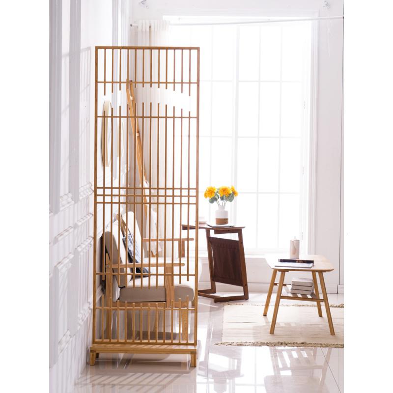BONJEAN北欧竹屏风隔断墙客厅中式实木玄关座屏家用日式移动折叠屏风装饰高清大图