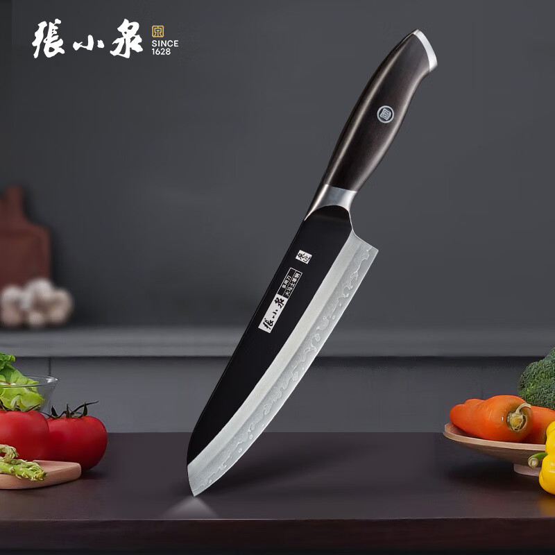 张小泉闲云大马士革多用刀D100431