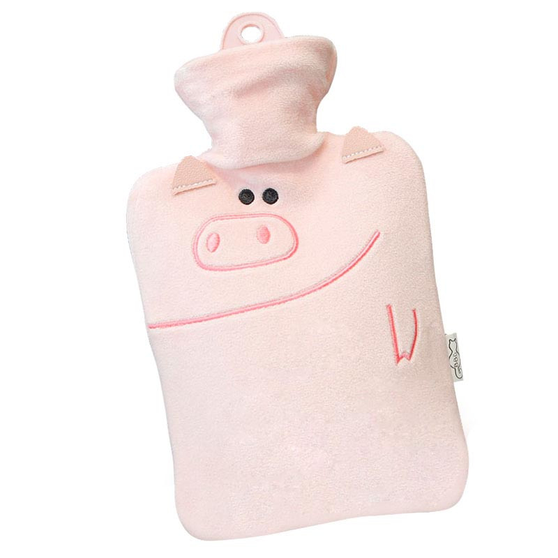 迷你婴儿童热水袋注水经期热敷暖肚子可爱毛绒随身暖水袋简约可爱卡通