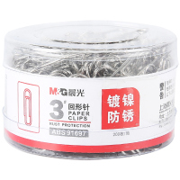 晨光ABS91697 3号金属回形针（单位：盒） 金属曲别针 异形万字夹针 回旋针扣针 财务用品