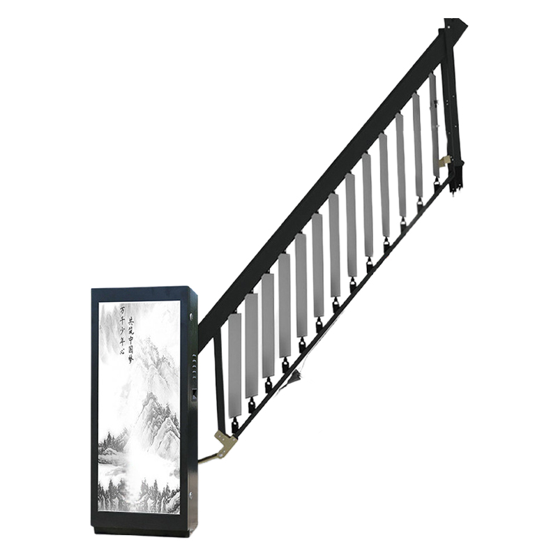 区南 车牌识别道闸 同进同出广告款 个高清大图