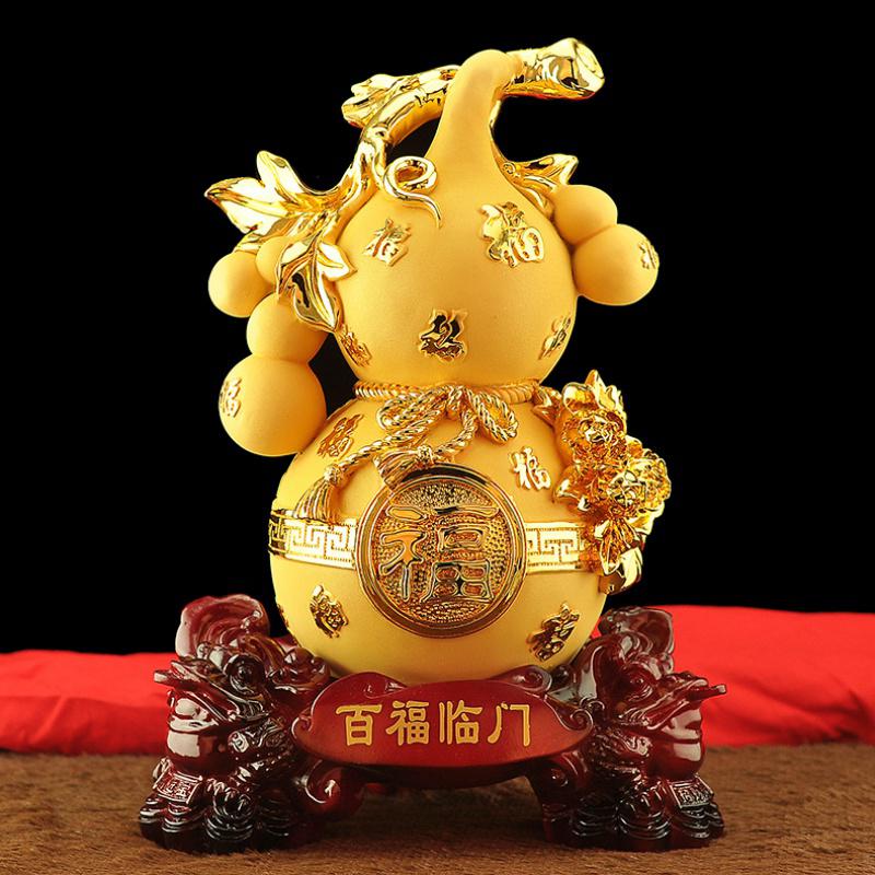 美帮汇葫芦摆件金蟾工艺品家居摆设酒柜创意客厅乔迁装饰品开业礼品高清大图
