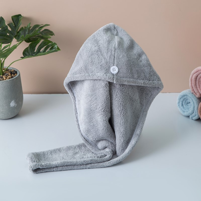 干发帽女吸水速干擦头发毛巾可爱浴帽加厚女包头巾强吸水干发帽 三维