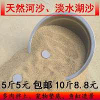 天然河沙细黄沙子多肉拌土沙鱼缸底沙乌龟冬眠垫底沙造景铺面粗沙 细河沙5斤