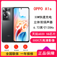 OPPO A1s 夜海黑 12GB+512GB 5000mAh电池 33W闪充 5G全网 手机