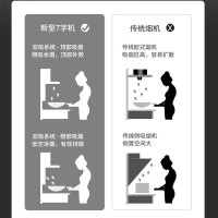 方帅(FOSHUAI)油烟机28立方大吸力侧吸式抽油烟机 顶侧双吸家用壁挂顶吸油烟机单机7字型 自动清洗易清洁一级能效