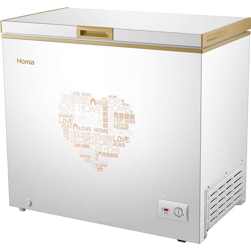 奥马（Homa） BC/BD-202G2 202升 变温冷柜 冷藏冷冻节能静音(金色）