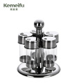 珂美芙 厨房用旋转调味架调味罐 五头 套