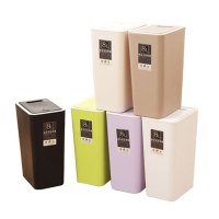 简约清洁用品清洁工具垃圾桶家用客厅卧室卫生间厕所有盖创意大号长方形厨房厕所带盖纸篓筒
