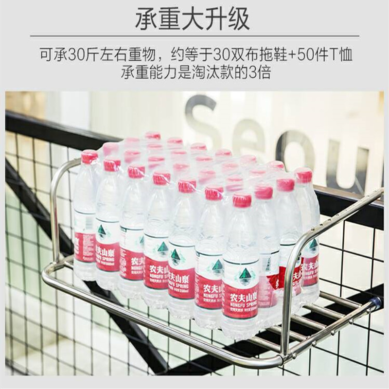阳台栏杆CIAA晒鞋架晾晒架小型挂衣架窗户窗外多功晒衣服毛巾架 加粗伸缩款86-158厘米送6夹子
