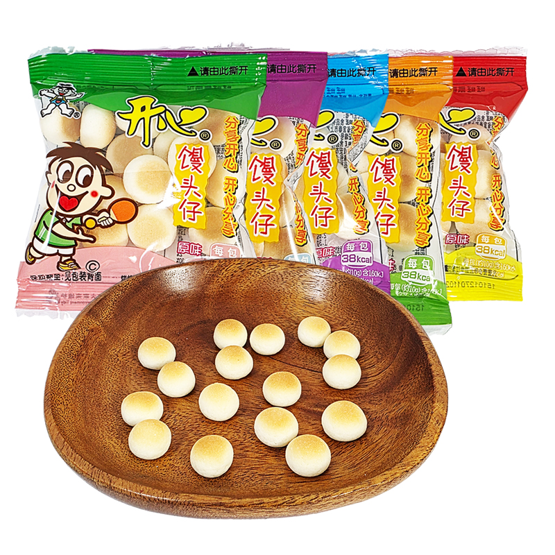 旺旺开心小馒头仔散装500g休闲零食品年货下午茶点心高清大图