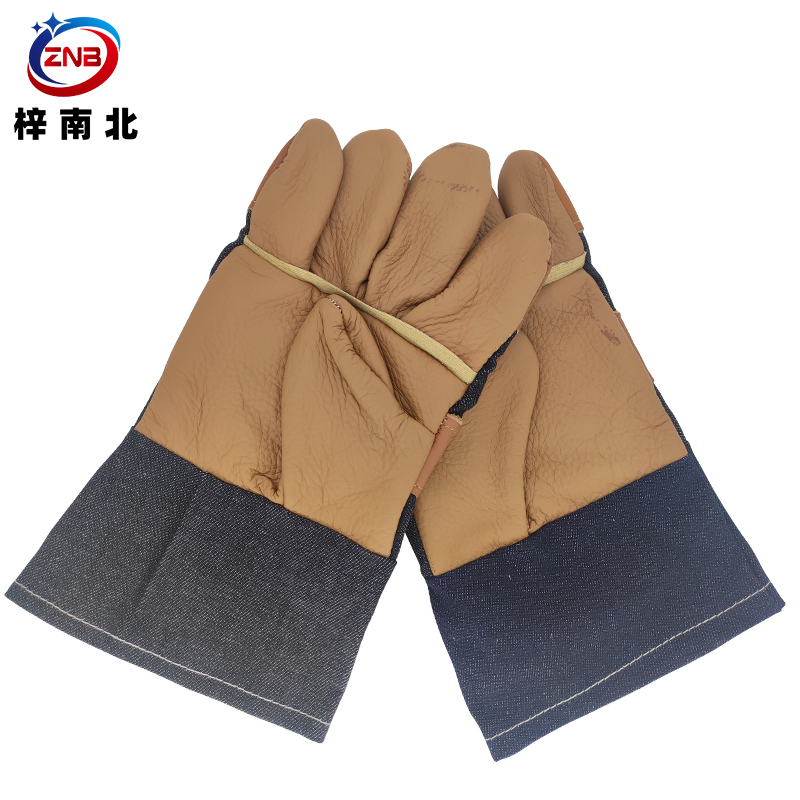 梓南北 短款电焊手套半皮手套 ZN/S32 双高清大图