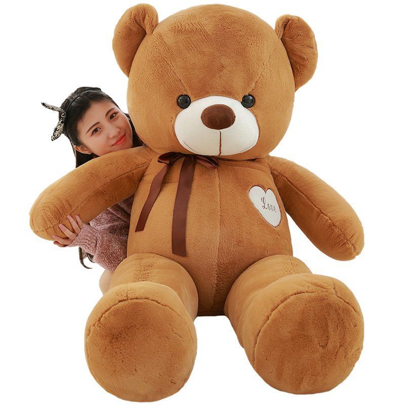 熊公仔泰迪熊猫布娃娃女生抱抱熊女孩大号可爱特大超大号毛绒玩具白色