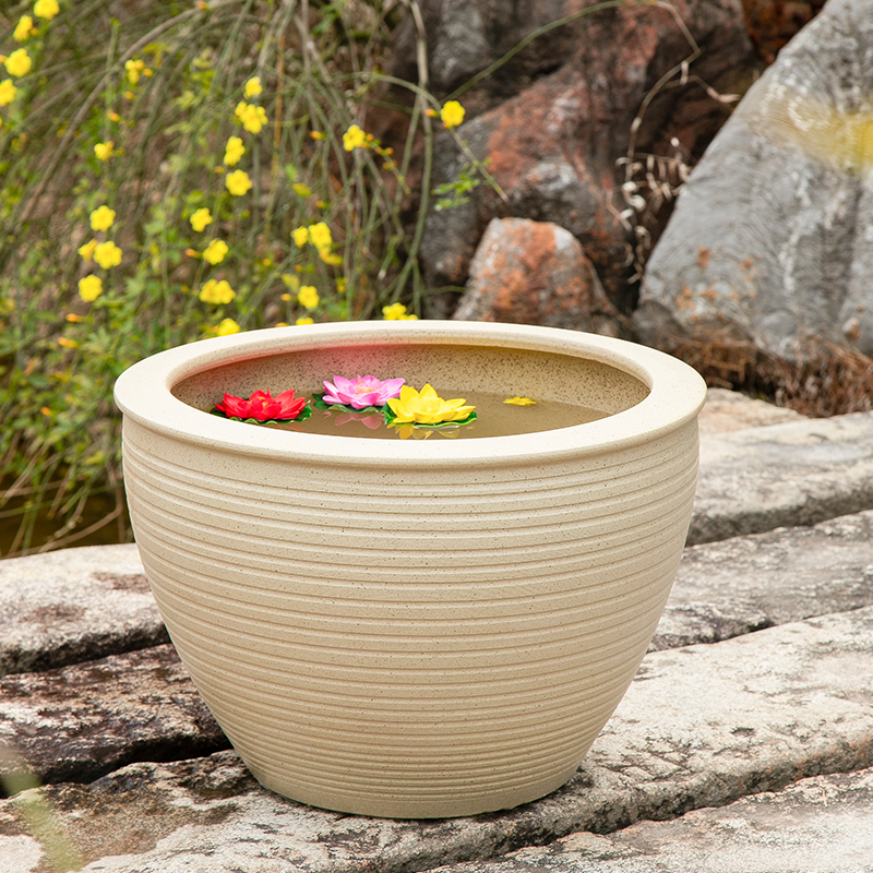 大水缸睡莲荷花盆铁树盆景种树养特大号庭院客厅 花盆