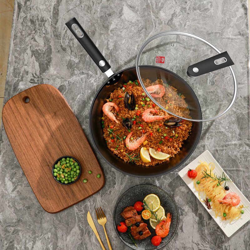 康巴赫 悦己无涂层铁锅32cm LPB-C32YJ高清大图