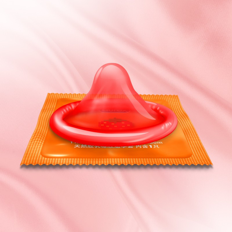 杜蕾斯durex 避孕套男用 草莓味12只安全套 大号果味套套 成人情趣