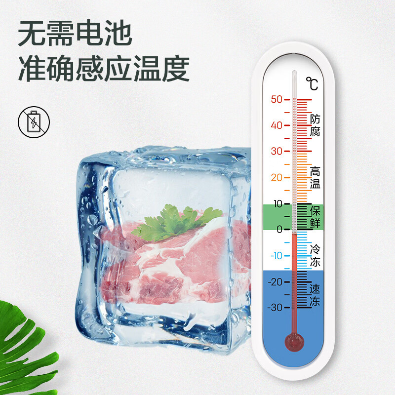 得力(deli)家用冰箱超市冰柜温度计婴儿老人儿童药店冷冻库保温箱冷藏柜测量计LE554.高清大图