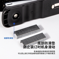 得力 12# 订书机(混) 小号钉书机中号办公用品订书器大号加厚学生用 0316 5个装