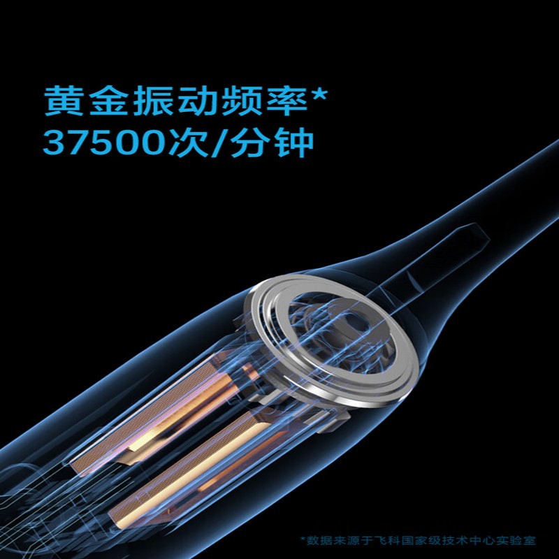飞科(FLYCO)电动牙刷 男女款全自动声波震动软毛牙刷FT7105浪漫粉高清大图