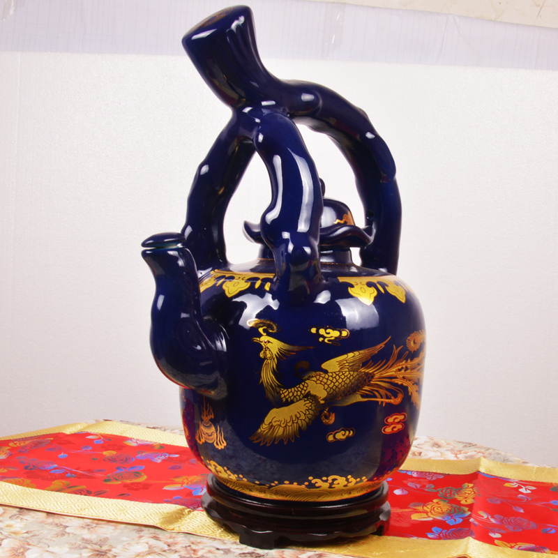 陶瓷酒坛容器5斤10斤酒瓶泡酒罐景德镇工艺酒壶收藏酒具白酒包装(请先与客服确认再)