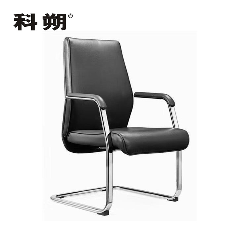 科朔 办公椅电脑椅西皮会议椅弓形椅皮椅办公椅KS-D1828西皮