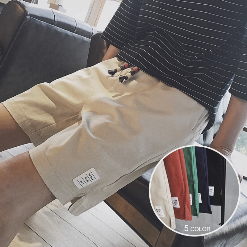 个性夏款潮男男士百搭港风宽松短裤韩版时尚学生帅气休闲五分裤子