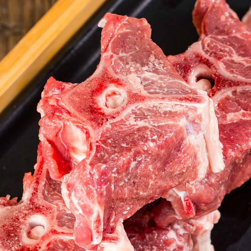 阿勒穆斯羊脊骨羊蝎子500g3袋内蒙新鲜羊脖骨脊骨羊肉冷冻生鲜羊蝎子