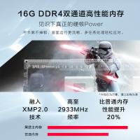 雷神(THUNDEROBOT)911黑武士星战版台式机设计发烧吃鸡电竞游戏电脑主机(11代lntel i7-11700 16G 512GB固态 GTX1660super)水冷散热