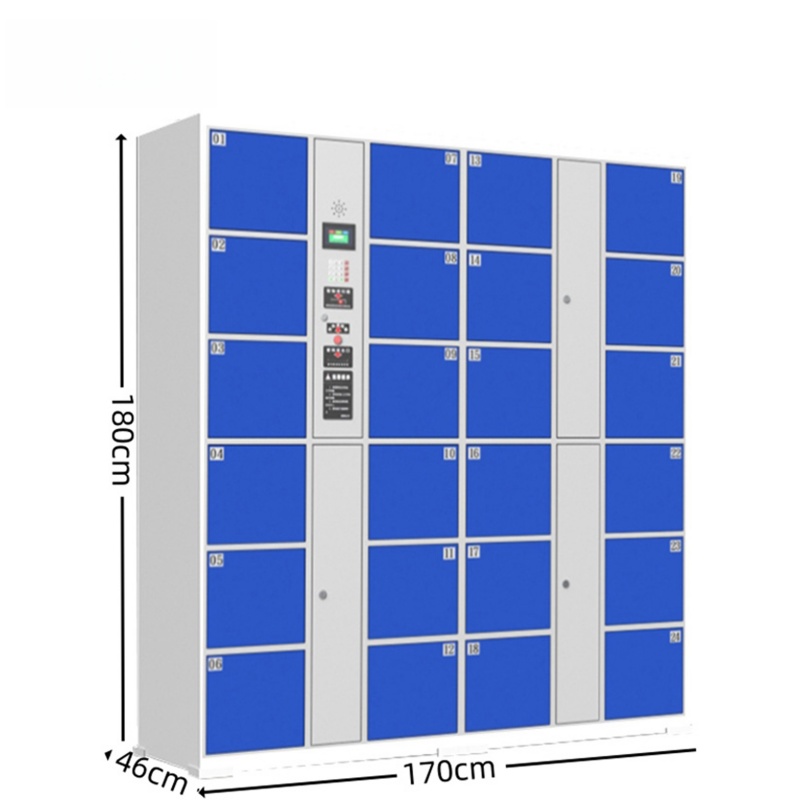 智叶舟智能存包柜红外条码24门1700*460*1800mm台高清大图