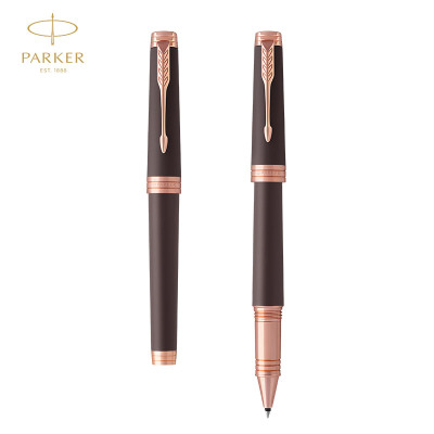 派克(PARKER)首席时尚巧克力玫瑰金色金夹宝珠笔