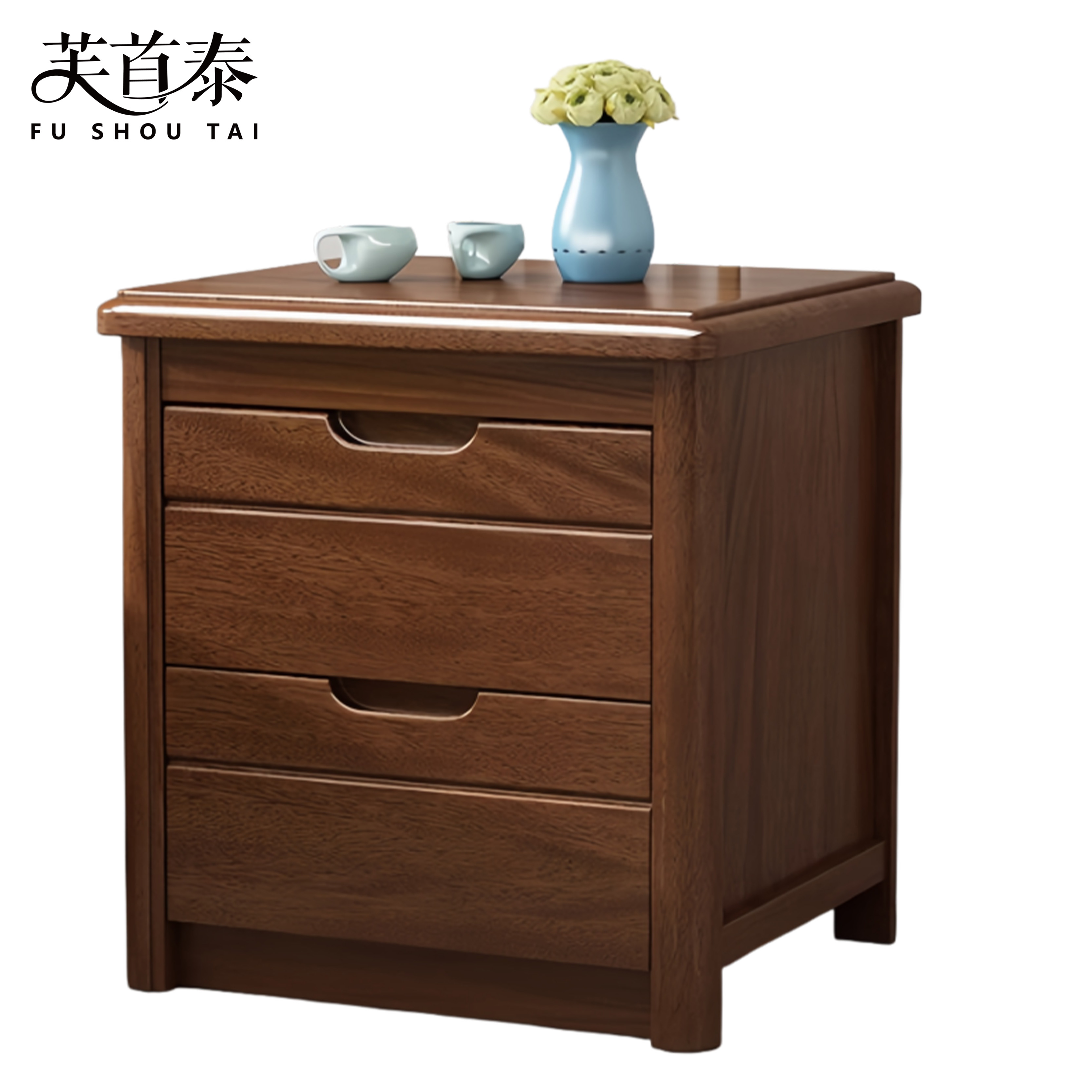 芙首泰木质床头柜500*400*490mm个高清大图