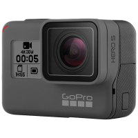 GoPro HERO 5 Black 运动摄像机 (含家庭旅行普及版配件套包) 智能声音控制 4K视频 10米防水