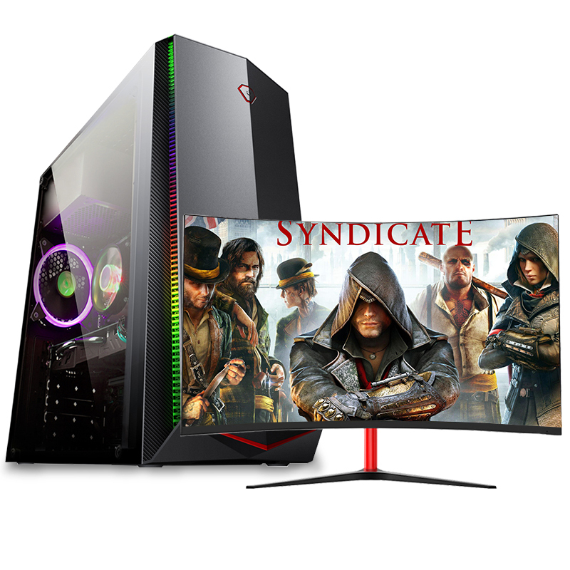 世纪之星 i9级八核E5 2660/GTX1050Ti 4G独显/16G内存/480G固态+500G机械盘 家用办公游戏电脑 台式机 DIY组装机电脑 台式电脑 电脑主机+27英寸